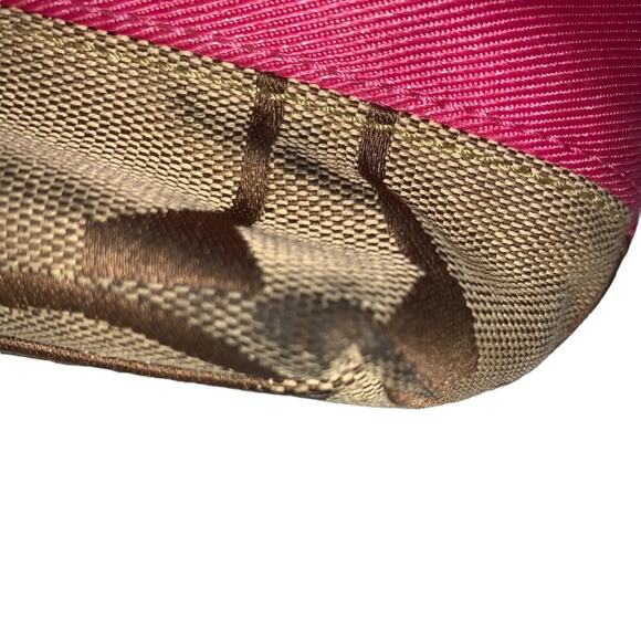 COACH - Signature Classic Canvas pink Stripe small Tote bag/shoulder bag - Picture 4 of 9